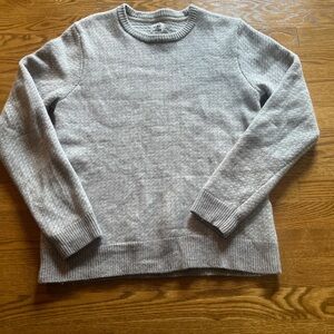 Men's Flint and Tinder Gray Soft Wool Sweater